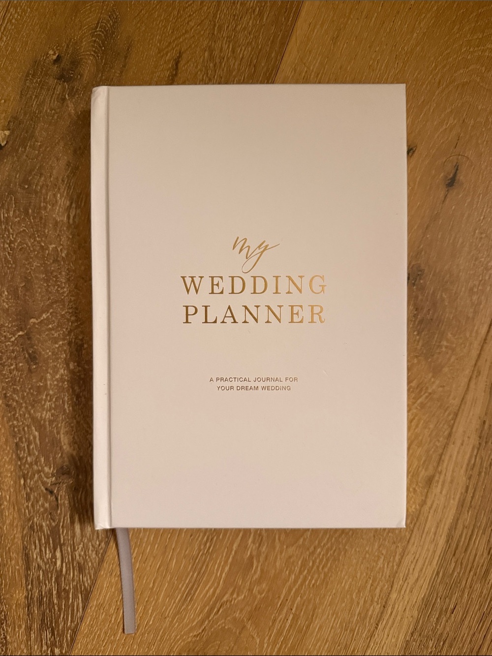 Gold Foil White Wedding Planner Journal